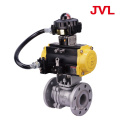 cast iron Corrosion-resistant fluorine lined pneumatic ball valve